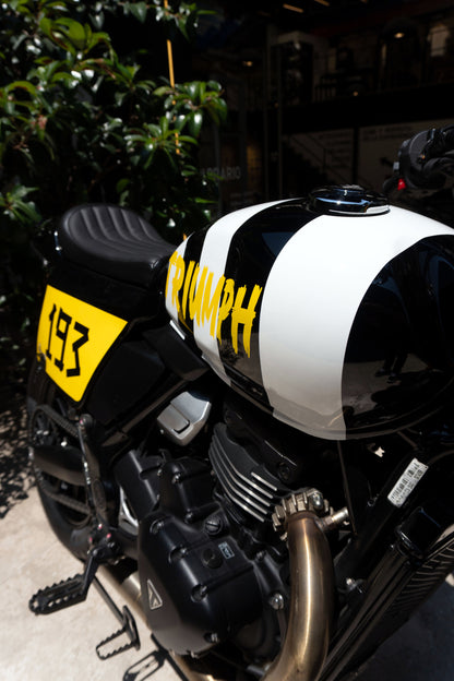 Scrambler 400X Custom Zebra