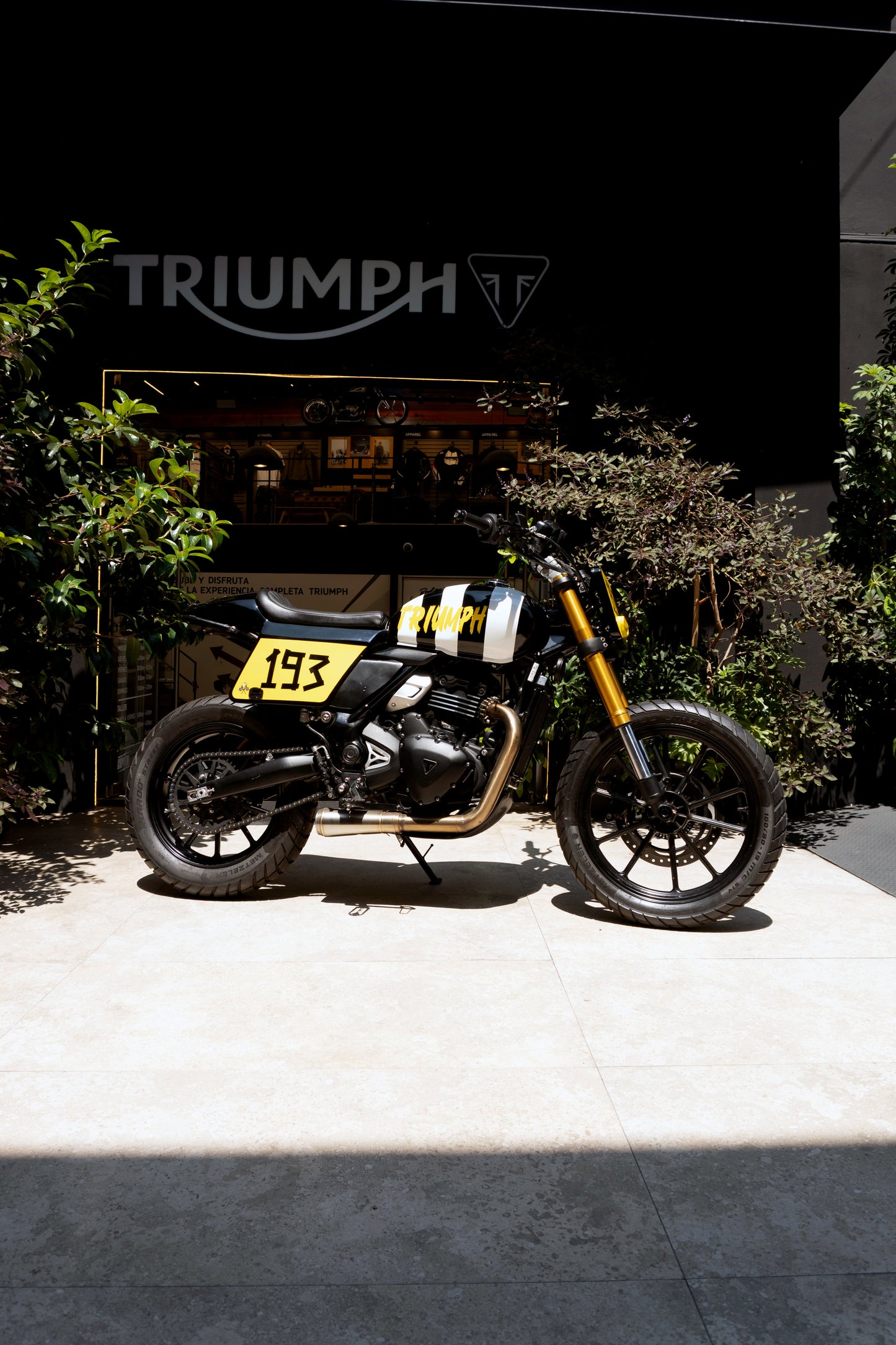 Scrambler 400X Custom Zebra