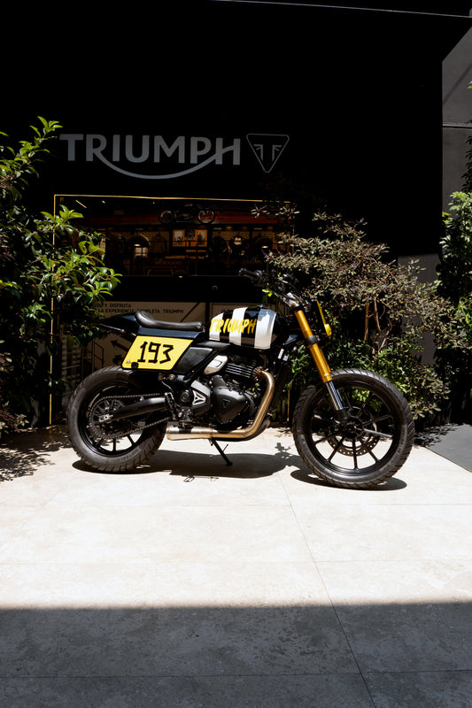 Scrambler 400X Custom Zebra