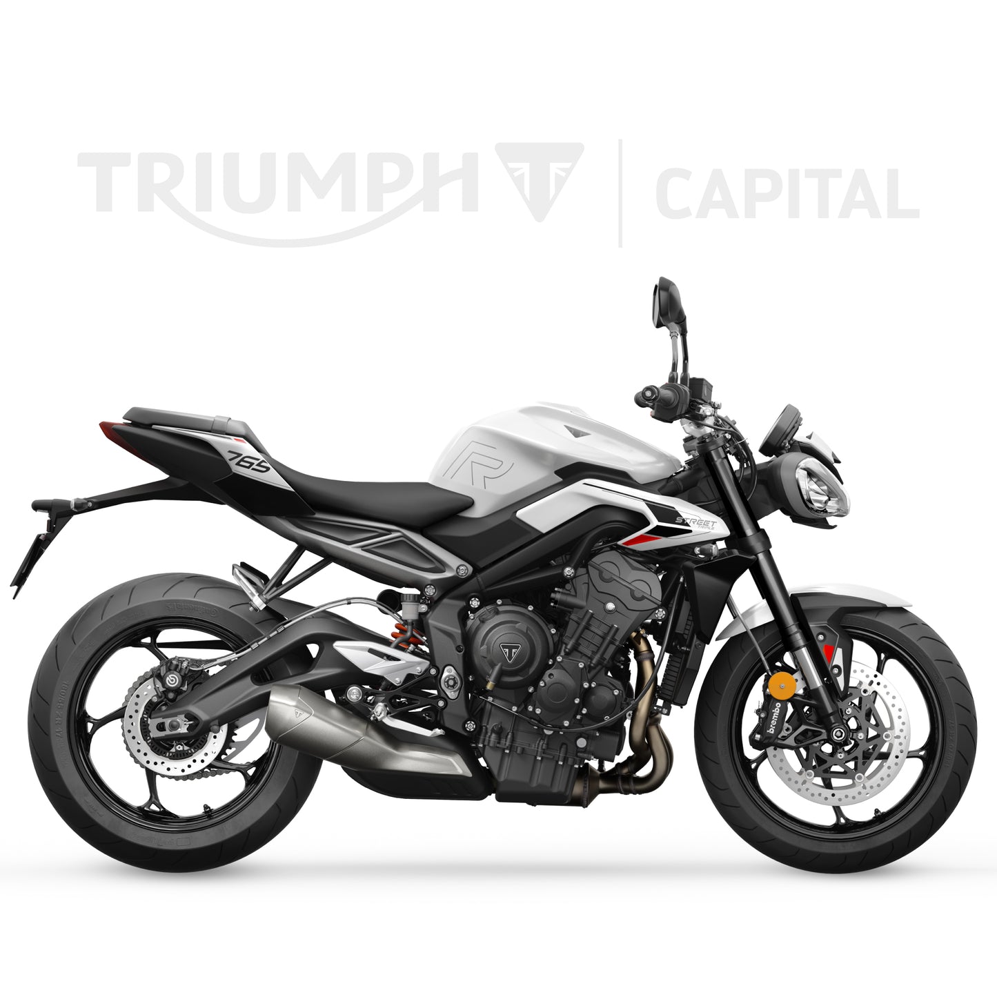 Street Triple 765 R Crystal White 2024