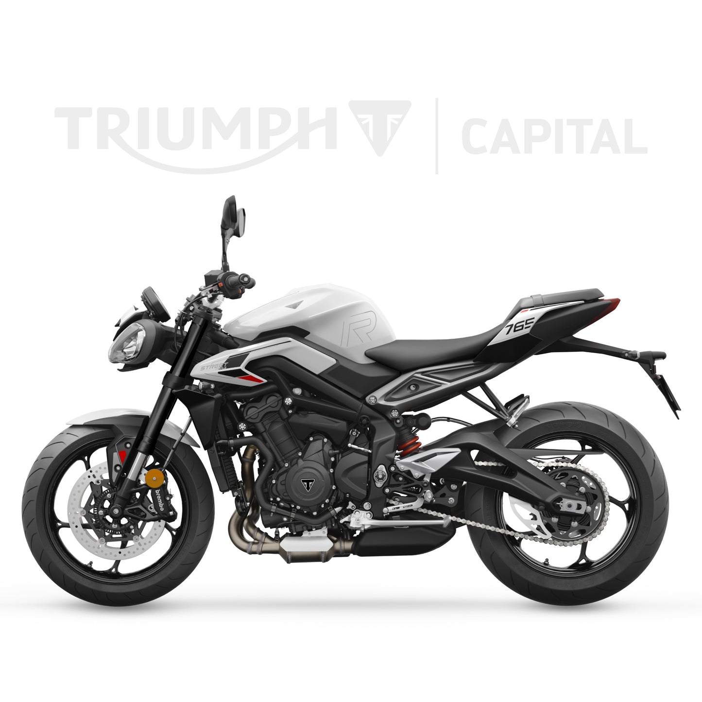Street Triple 765 R Crystal White 2024